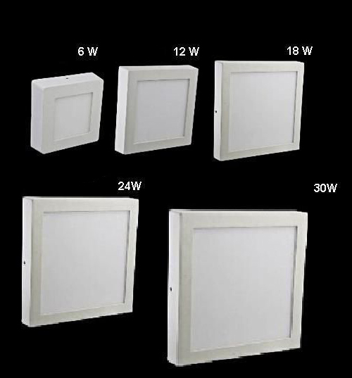 Built-in and square surface panels